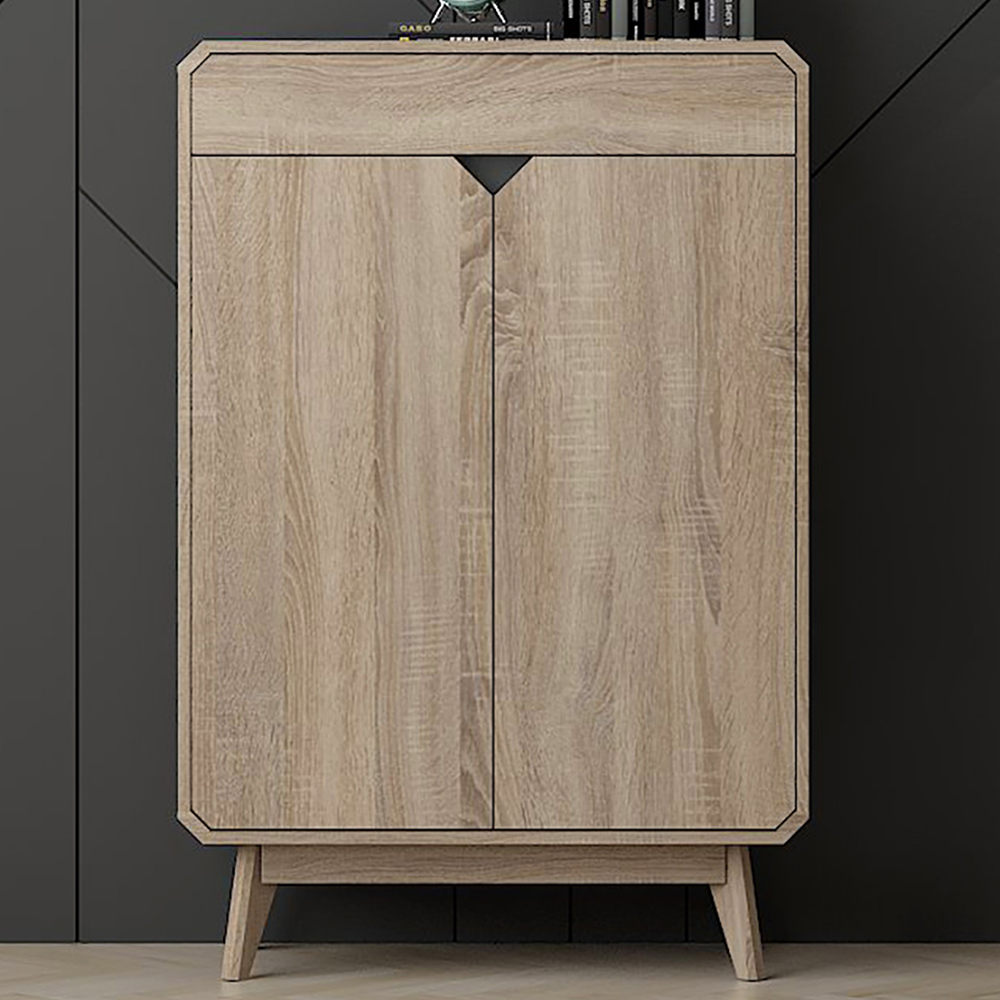 Kudl BR15 Single Drawer 4 Shelf Light Oak Shoe Cupboard Price Comparisons | Compare The Build