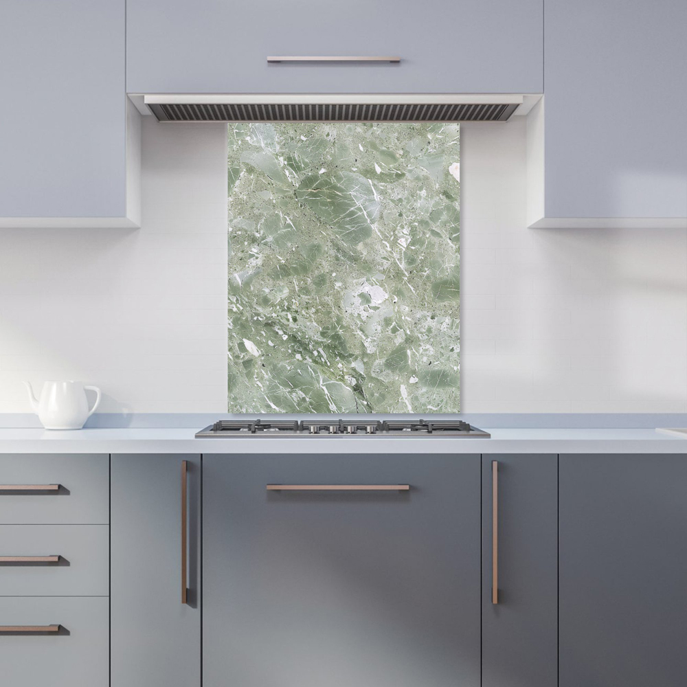 Warren Reed Designer Pale Green Quartz Effect Glass Kitchen Splashback 75 x 60cm Price Comparisons | Compare The Build