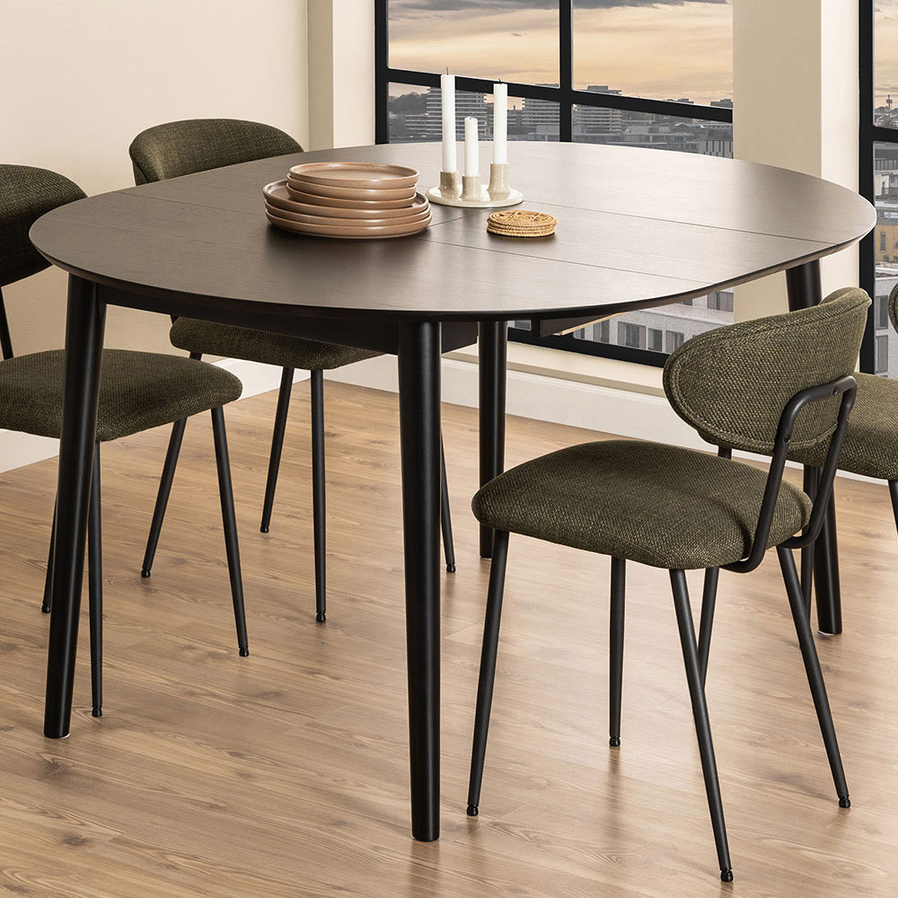 Florence Montreux 5 Seater Round Dining Table Black Price Comparisons | Compare The Build