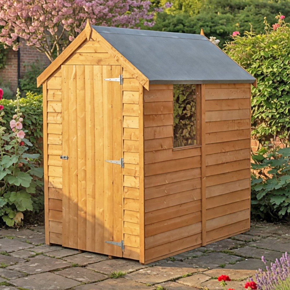 Shire Garden Buildings Shire 6 X 4Ft Dip Treated Overlap Shed With Window